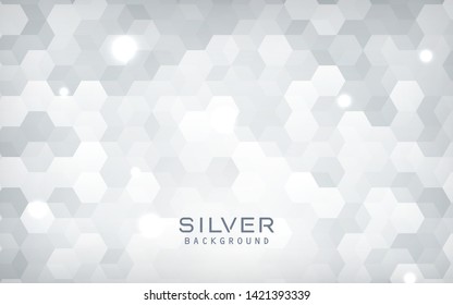 White abstract hexagon background vector illustration
