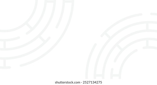 White abstract minimalist background with circle lines Modern futuristic concept for presentation, website, cover, poster, banner etc.