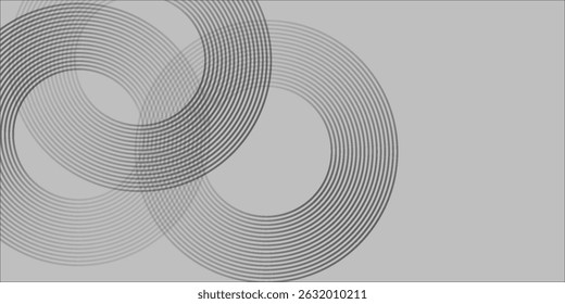 Weißer abstrakter minimalistischer Hintergrund mit Kreislinien	