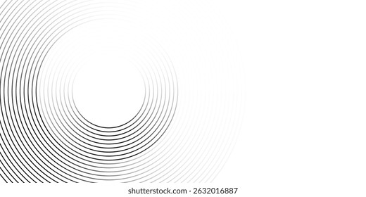 Fundo minimalista abstrato branco com linhas de círculo e padrão de pontos	