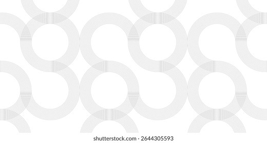 Fondo minimalista abstracto blanco con líneas circulares y patrón de puntos