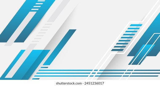 White abstract modern background with white and blue lines and shadows. White royal modern banner with light blue gradient lines.