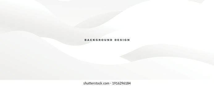 White abstract modern background design. wave texture style.