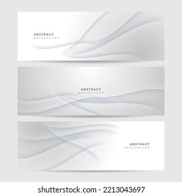 White abstract modern background design. Vector abstract graphic design banner pattern background template.