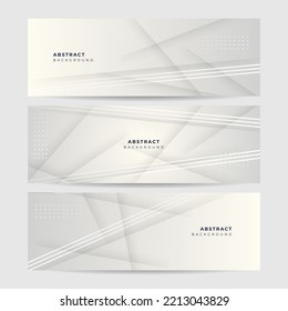 White abstract modern background design. Vector abstract graphic design banner pattern background template.