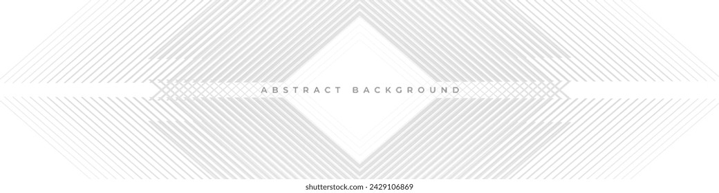 Fondo moderno abstracto blanco con rayas grises. Diseño de concepto de tecnología futurista para cubierta, fondo de presentación de negocios, banner, fondo de pantalla, fondo. Ilustración de vector