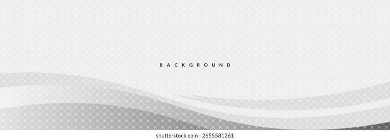 white Abstract modern gray wave design on white background. vector
