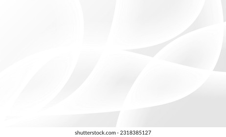 White Abstract Modern Line Pattern Background. Technology Banner. Geometric. Wallpaper. Vector Illustration