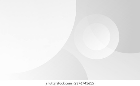 White abstract modern transparency circle presentation background. wave shapes. Landing page. Background, backdrop design for posters, banners. Backdrop web template. Wallpaper decoration. 