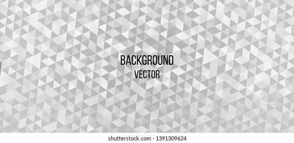 white abstract mosaic  vector background with triangles and an example of the header