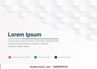 Vector de fondo de textura de papel blanco abstracto para diseño de portada, presentación, diseño de libros, afiches, fondos de sitios web o publicidad
