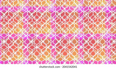 White abstract Pattern with Plaid Checkered Fabric backgrond.EPS 10 Vector high solution illustration background.
