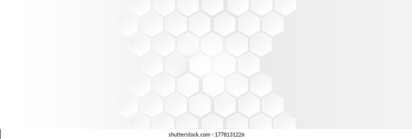 Fondo del cartel de polígono blanco abstracto. Textura de papel hexagonal vectorial 3d.