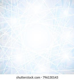 White Abstract polygonal space low poly background with lines, Vector Illustration
