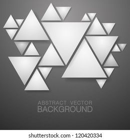 white abstract red 3D background in vector with text space.