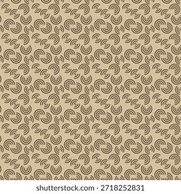 Modelo inconsútil abstracto blanco con los semicírculos. Ilustración vectorial para impresión, tela, cubierta, embalaje, decoración de interiores, decoración de blog y otros sus proyectos.