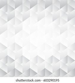 White abstract seamless pattern with transparent cubes vector illustration