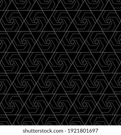 white Abstract Seamless polygons Pattern, illustration Abstract geometric pattern with polygons lines, rhombuses A seamless background, texture style.