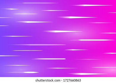 White abstract speed lines on a purple and blue background. Vector illustration of a banner, a poster.