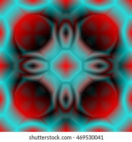 White abstract technology background with fractals and glow for logo, design concepts, posters, banners, web, presentations, wallpapers and prints. Futuristic space artwork. Vector illustration.
