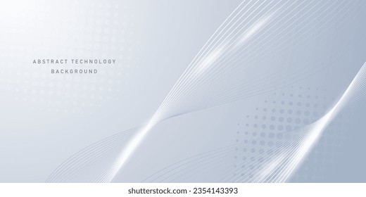 white abstract technology background modern design vector illustration