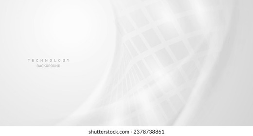 white abstract technology background modern design vector illustration