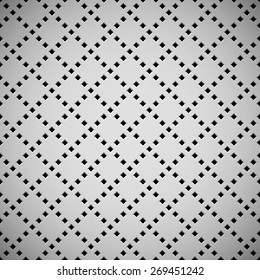 White abstract technology background with seamless square perforated speaker grill texture for web, user interfaces, UI, applications, apps, business presentations and prints. Vector illustration.