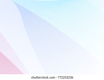 White abstract template for card or banner. Metal Background with waves and reflections. Business background, silver, illustration. Illustration of abstract background with a metallic element