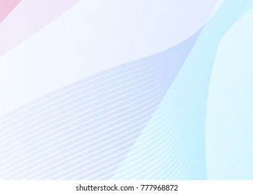 White abstract template for card or banner. Metal Background with waves and reflections. Business background, silver, illustration. Illustration of abstract background with a metallic element