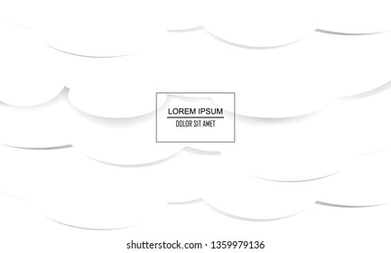 White abstract texture. Abstract background 3d paper art style can be used in book design, cover design, poster, flyer, website background or advertising. Modern design template.