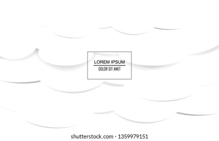 White abstract texture. Abstract background 3d paper art style can be used in book design, cover design, poster, flyer, website background or advertising. Modern design template.