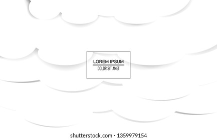 White abstract texture. Abstract background 3d paper art style can be used in book design, cover design, poster, flyer, website background or advertising. Modern design template.