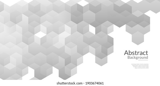 White abstract texture. Geometric mosaic shape vector background. It is suitable for posters, flyers, covers, advertising, etc.