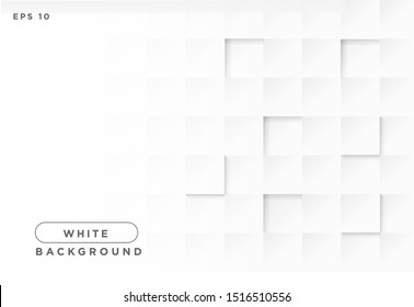 White abstract texture. minimal vector background 3d paper art can be used in cover design, book design, poster, cd cover, flyer, website backgrounds or advertising.