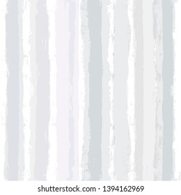 White abstract texture, paint stripe Seamless pattern. gray minimal striped graphic background. light ink brush strokes. grunge stripes, paintbrush line. texture lines backdrop - Vector