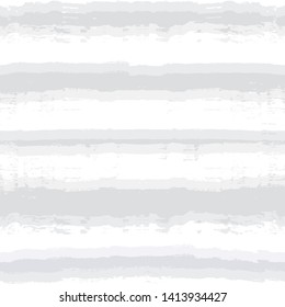 White abstract texture, paint stripe Seamless pattern. gray minimal striped graphic background. light ink brush strokes. grunge stripes, paintbrush line. texture lines backdrop - Vector