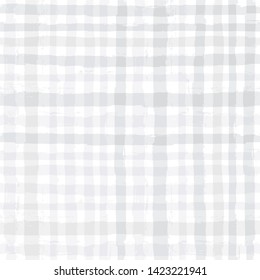 White abstract texture, paint stripe Seamless pattern. gray minimal striped graphic background. light ink brush strokes. grunge stripes, paintbrush line. texture lines backdrop - Vector