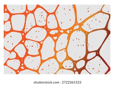 White abstract texture with red fire-like cracks.Lava background.