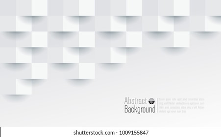 White abstract texture. Vector background 3d paper art style can be used in cover design, book design, poster, cd cover, flyer, website backgrounds or advertising.