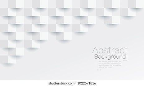 White Abstract Texture. Vector Background 3d Paper Art Style Can Be Used In Cover Design, Book Design, Poster, Cd Cover, Flyer, Website Backgrounds Or Advertising.