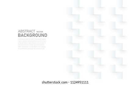 White abstract texture. Vector background 3D paper in origami style can be used in presentation, website, mobile application, cover design, book design, corporate identity design or advertising.