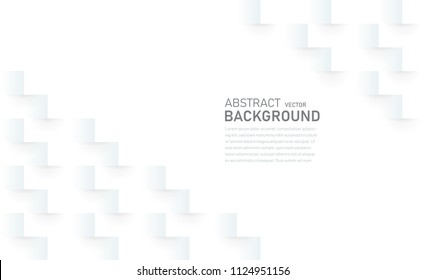 White abstract texture. Vector background 3D paper in origami style can be used in presentation, website, mobile application, cover design, book design, corporate identity design or advertising.