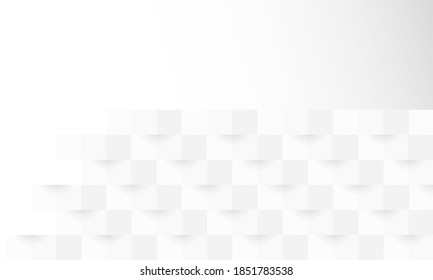 White abstract texture. Vector background 3d paper art style can be used in cover design, book design, poster, cd cover, flyer, website backgrounds or advertising.