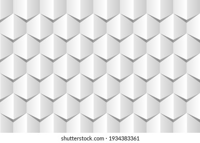 White abstract texture. Vector background 3d paper art style can be used in cover design, book design, poster, flyer, cd cover, website backgrounds or advertising.