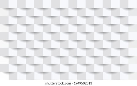 White abstract texture. Vector background 3d paper art style can be used in cover design, website backgrounds or advertising.