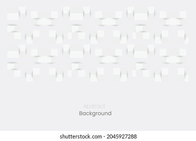 White abstract texture. Vector background 3d paper art style can be used in cover design, book design, poster, cd cover, flyer, website backgrounds or advertising.