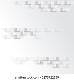 White abstract texture. Vector background 3d paper art style can be used in cover design, book design, poster, cd cover, flyer