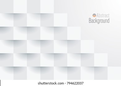 White abstract texture. Vector background 3d paper art style can be used in cover design, book design, poster, cd cover, flyer, website backgrounds or advertising.