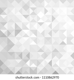 White abstract triangle geometric background for you amazing design. Grey background. Empty place for your presentation or headline. White texture.