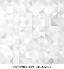 White abstract triangle geometric background for you amazing design. Grey background. Empty place for your presentation or headline. White texture.